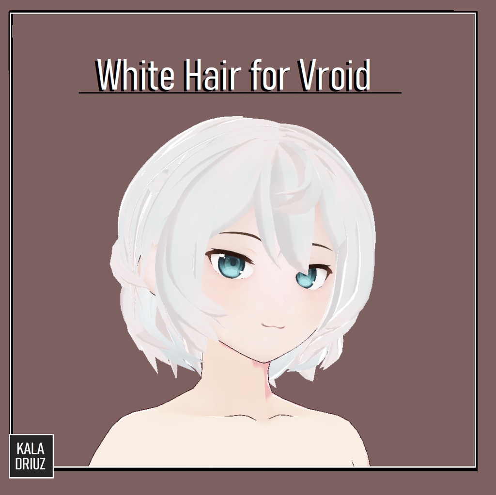 White Short Hair for Vroid