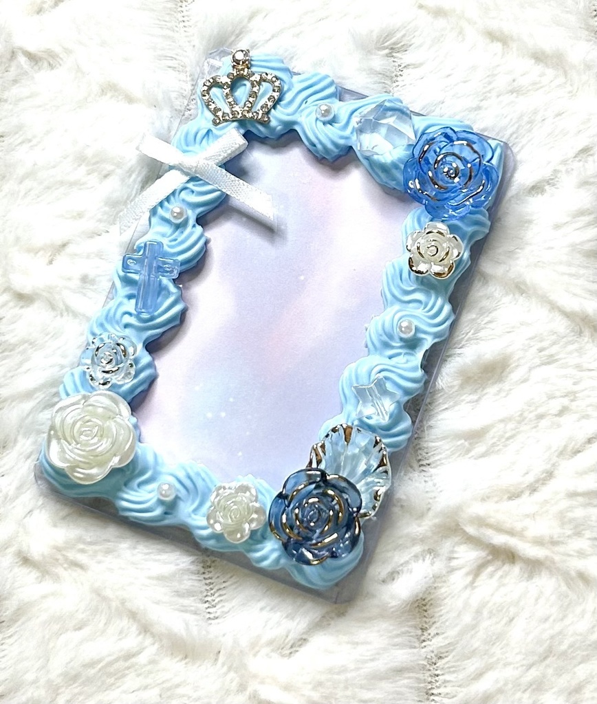 B8 ホイップデコ トレカケース 薔薇/リボン/王冠