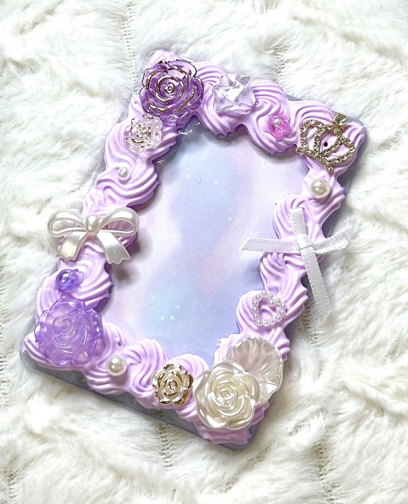 B8 ホイップデコ トレカケース 薔薇/リボン/王冠