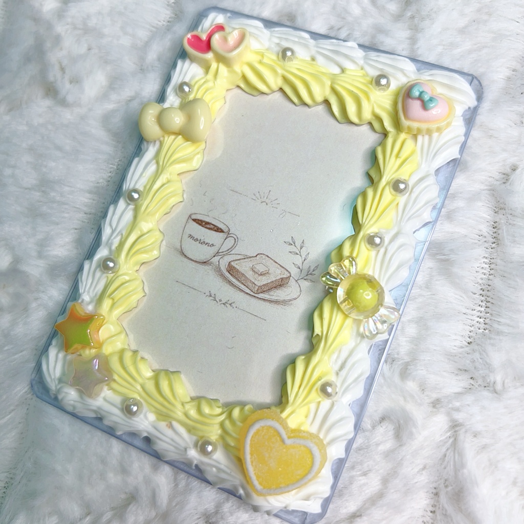 B8 ホイップデコ トレカケース パステルカラー ハート/リボン/お菓子