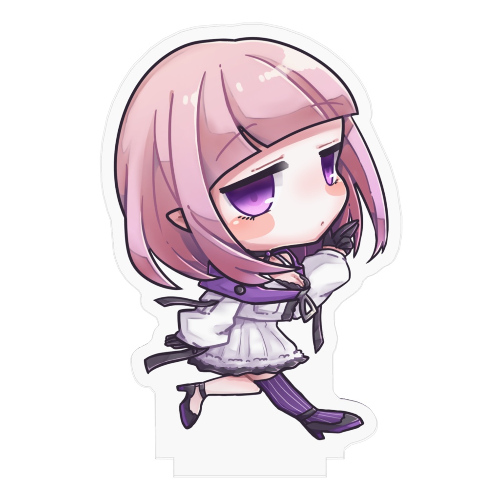 夜伽メルジュ4周年記念 『新衣装🐼ピンク髪(二種類)』アクリルスタンド