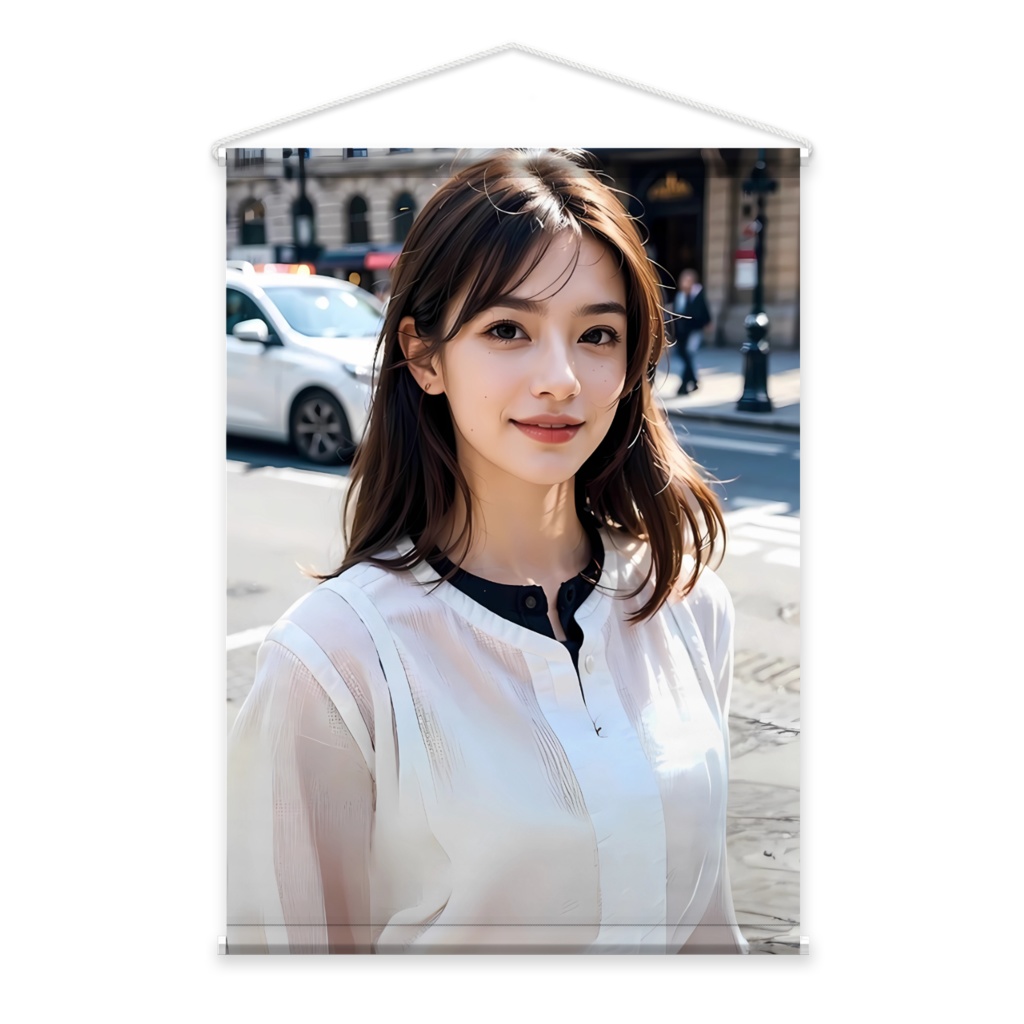 Urban Beauty Series№01【都会の午後】洗練された女性の横顔ポスター｜高精細プリント対応