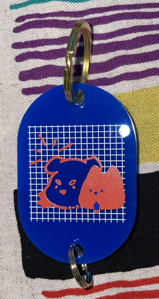 アクリルタグキーホルダー