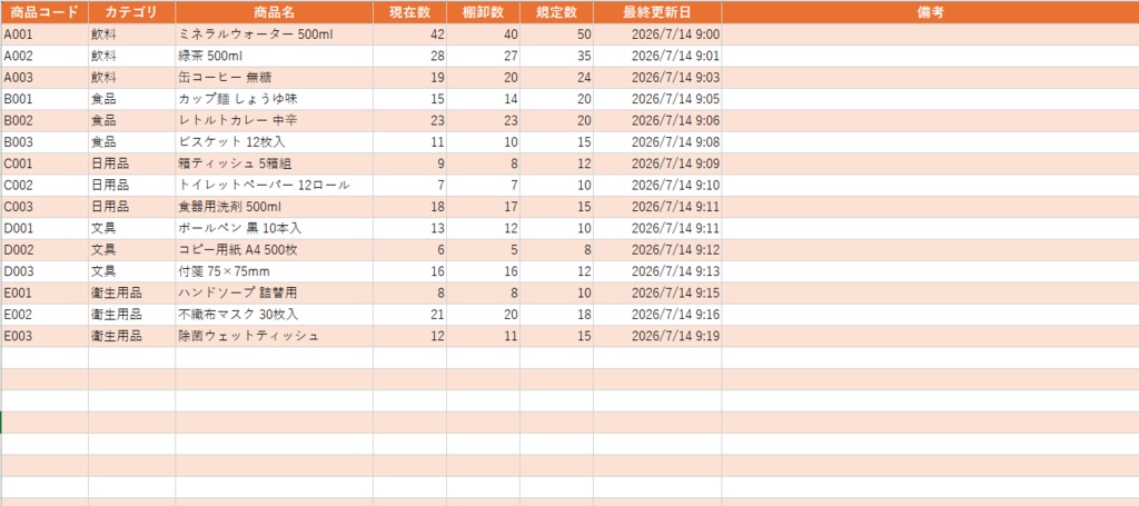 スマホ入力対応 Excel棚卸しツール|AI社員Tools Excel Link 棚卸し