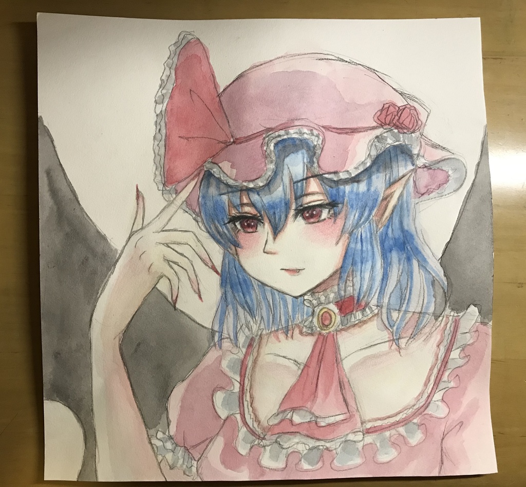 同人 手描きイラスト 東方project レミリア・スカーレット