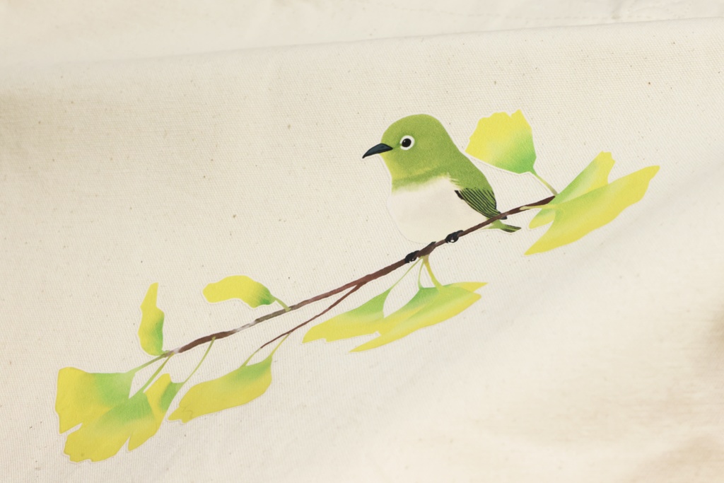 トートバッグ-メジロ