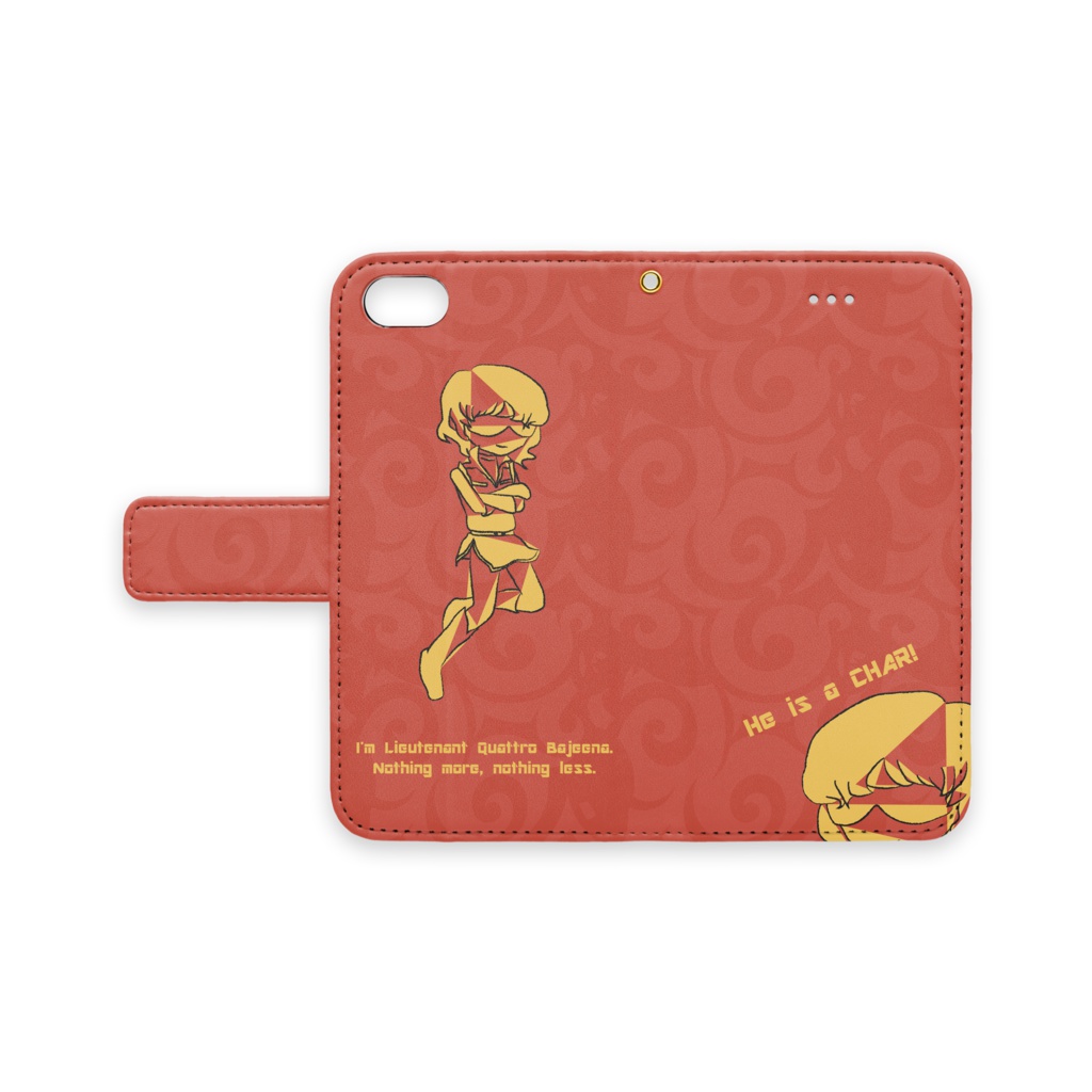 修正寸前クワトロ大尉　手帳型iPhoneケース