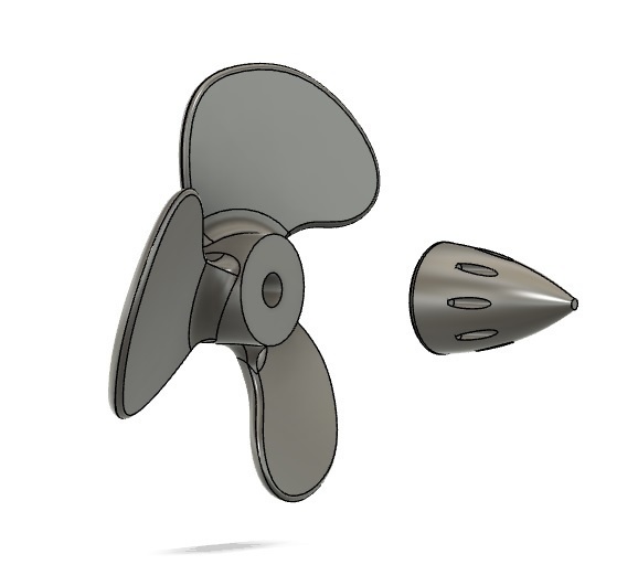 1/80 駆逐艦「雪風」プロペラ 【ラジコンにも!】【組立キット】