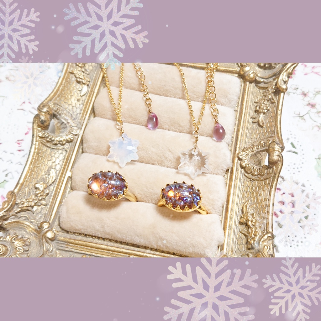 猗窩座イメージ_リング&ネックレスセット