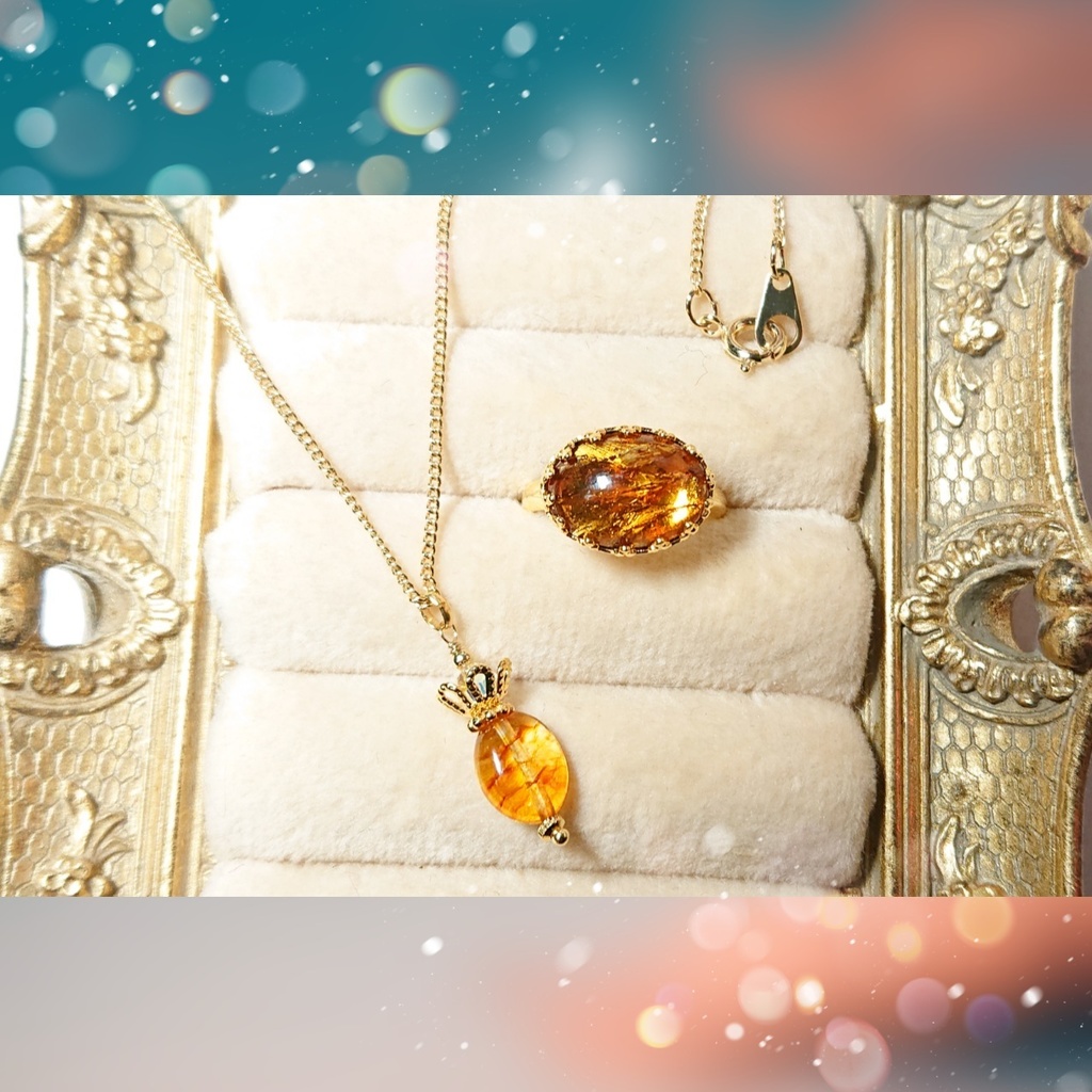 煉獄杏寿郎イメージ_リング&ネックレスセット