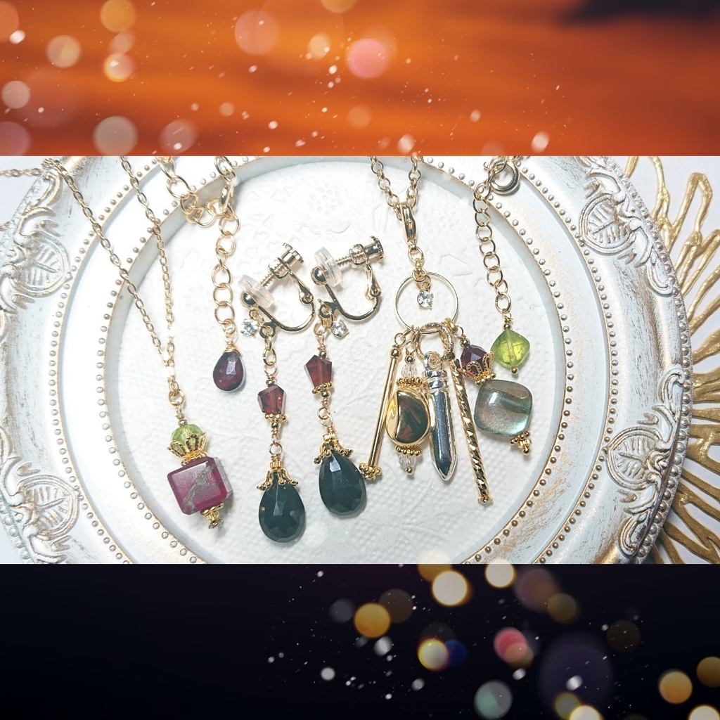 赤井秀一_イメージネックレス&イヤリング(ピアスへの変更可)