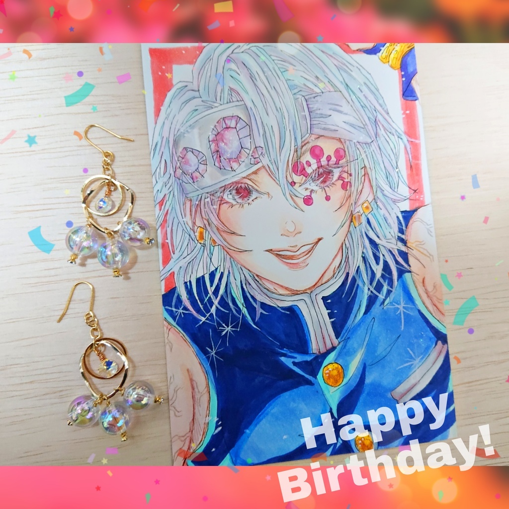 宇髄天元_イメージピアス(イヤリング変更可)