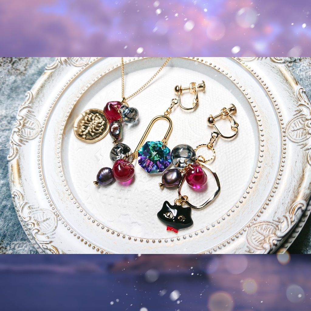 場地圭介_イメージアクセサリー(ネックレス/イヤリング※ピアス変更可)