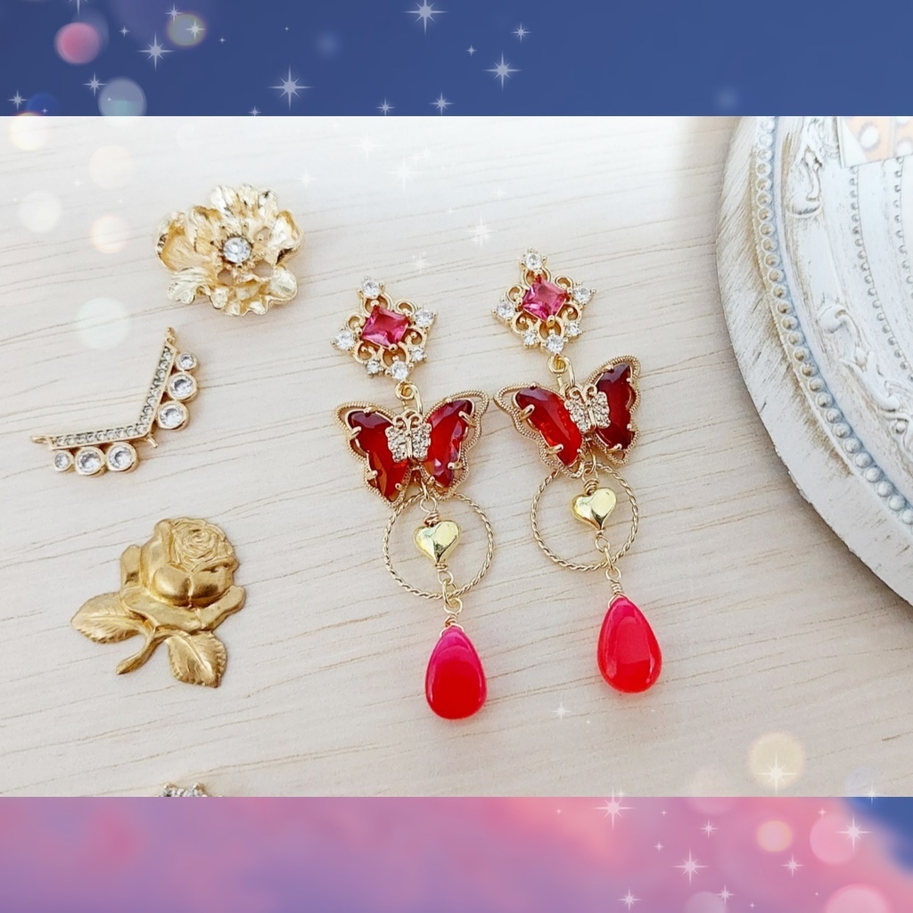 セーラー戦士_イメージイヤリング(ピアス変更可)※一部変更不可