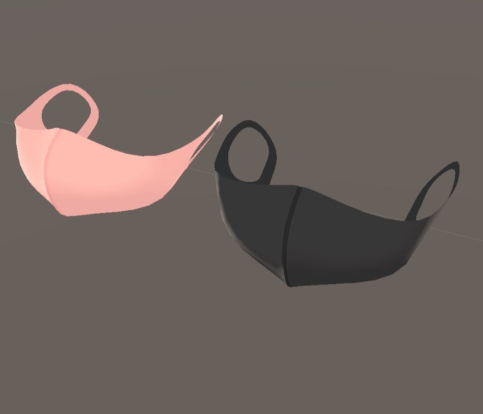 【カリンちゃん対応】黒マスク ウレタンマスク【ずらせます!】