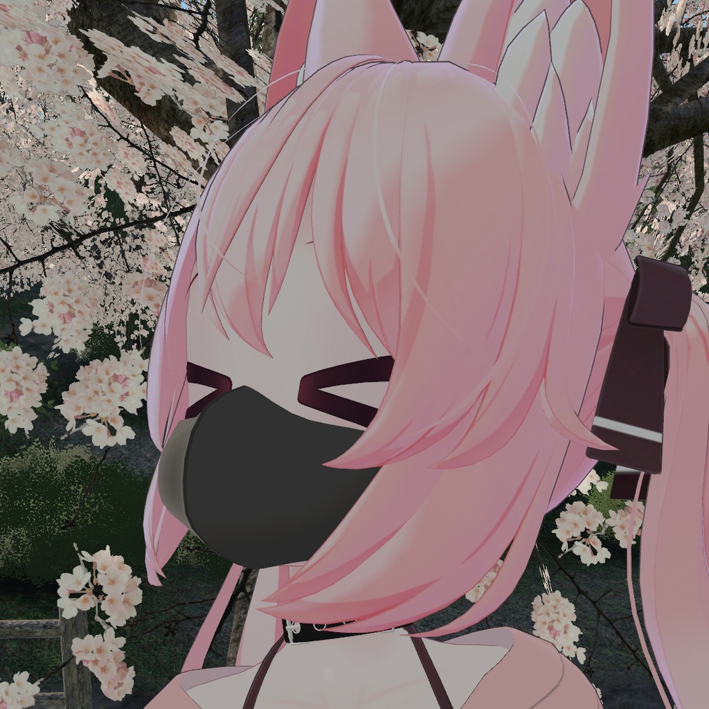 【カリンちゃん対応】黒マスク ウレタンマスク【ずらせます!】