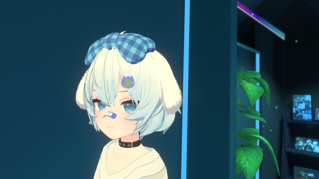 【VRChat】ふわみみカチューシャ【Physbone】