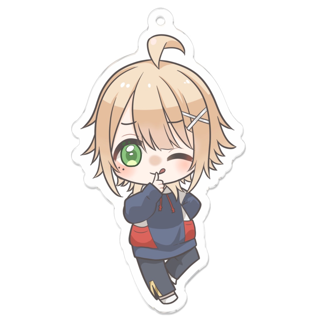 えふしかアクリルキーホルダー(舌ペロver.)