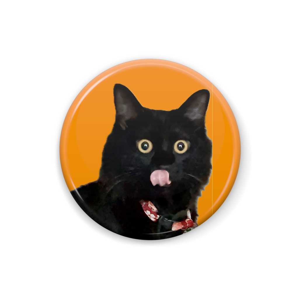 黒猫ジュジュの缶バッジ