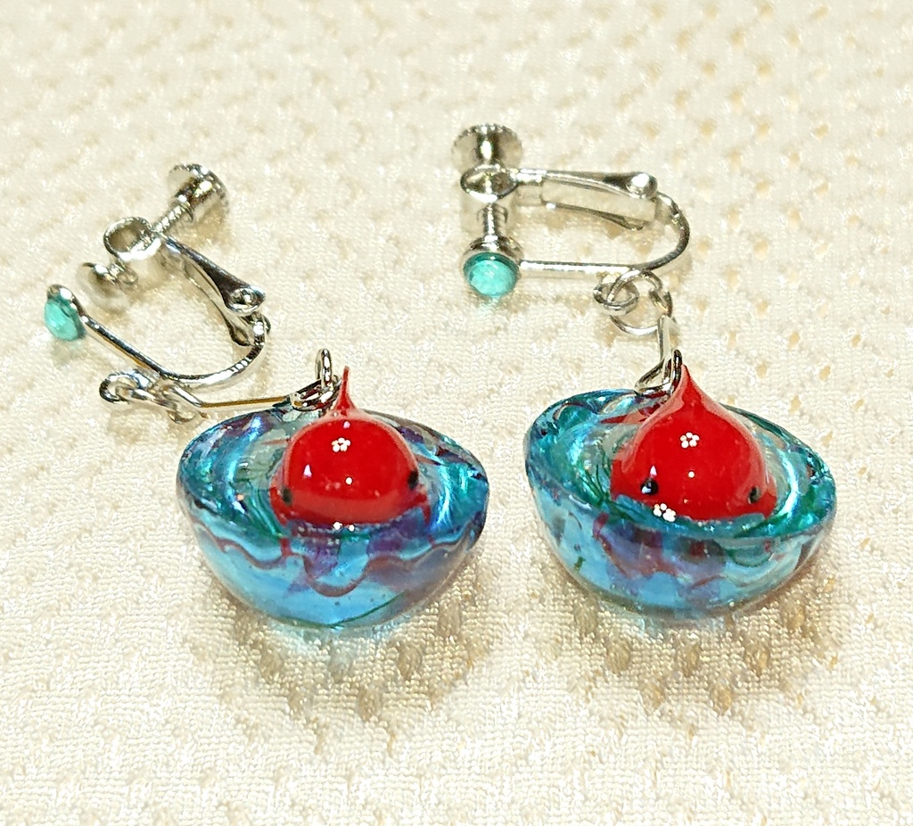 金魚のイヤリング