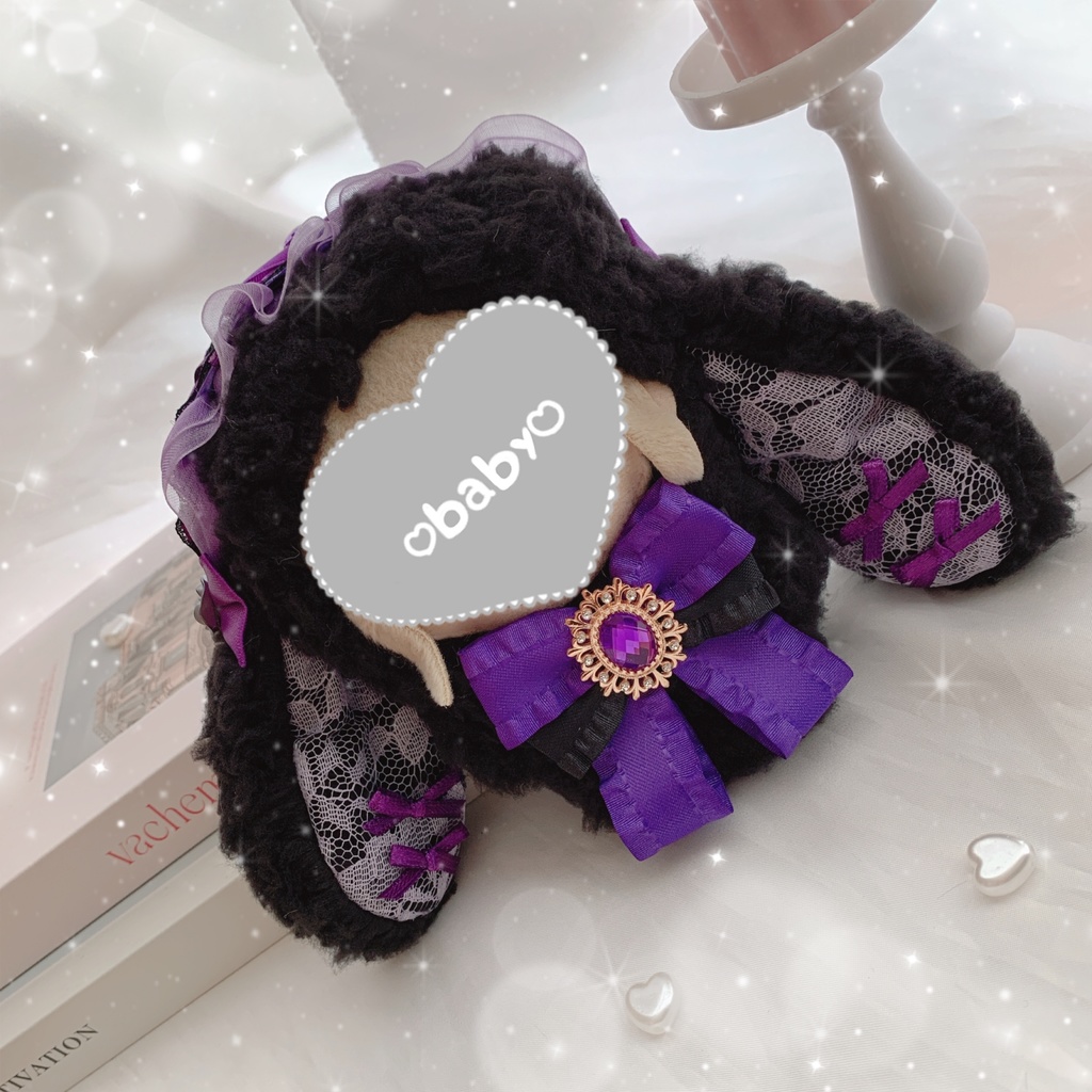 【即購入OK】即日発送♡!!  ブラックバイオレットうさぎᕬᕬ   ぬい服♡