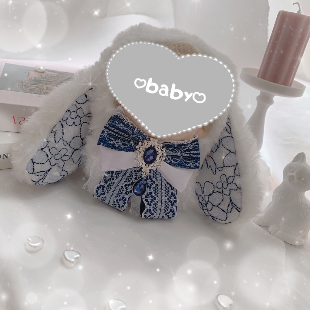 White×Navy  rabbit ᕱ⑅ᕱ♥    ぬい服♡