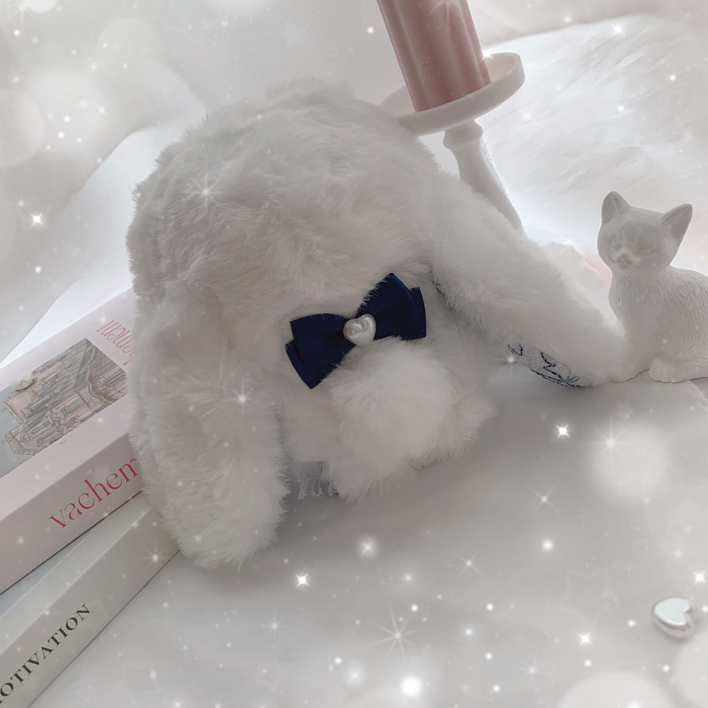 White×Navy rabbit ᕱ⑅ᕱ♥ ぬい服♡