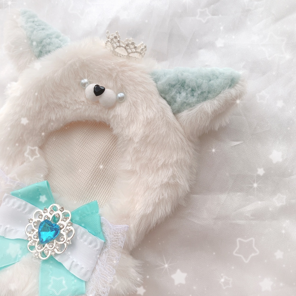 pastel×mint Wolfฅ^˶•̀д•́˶^ฅ🤍 ぬい服♡