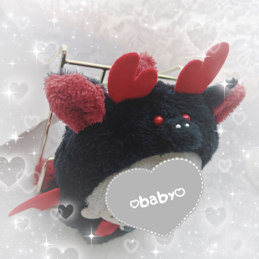 BLACK×RED DRAGON 🐉❤️🖤 ぬい服♡