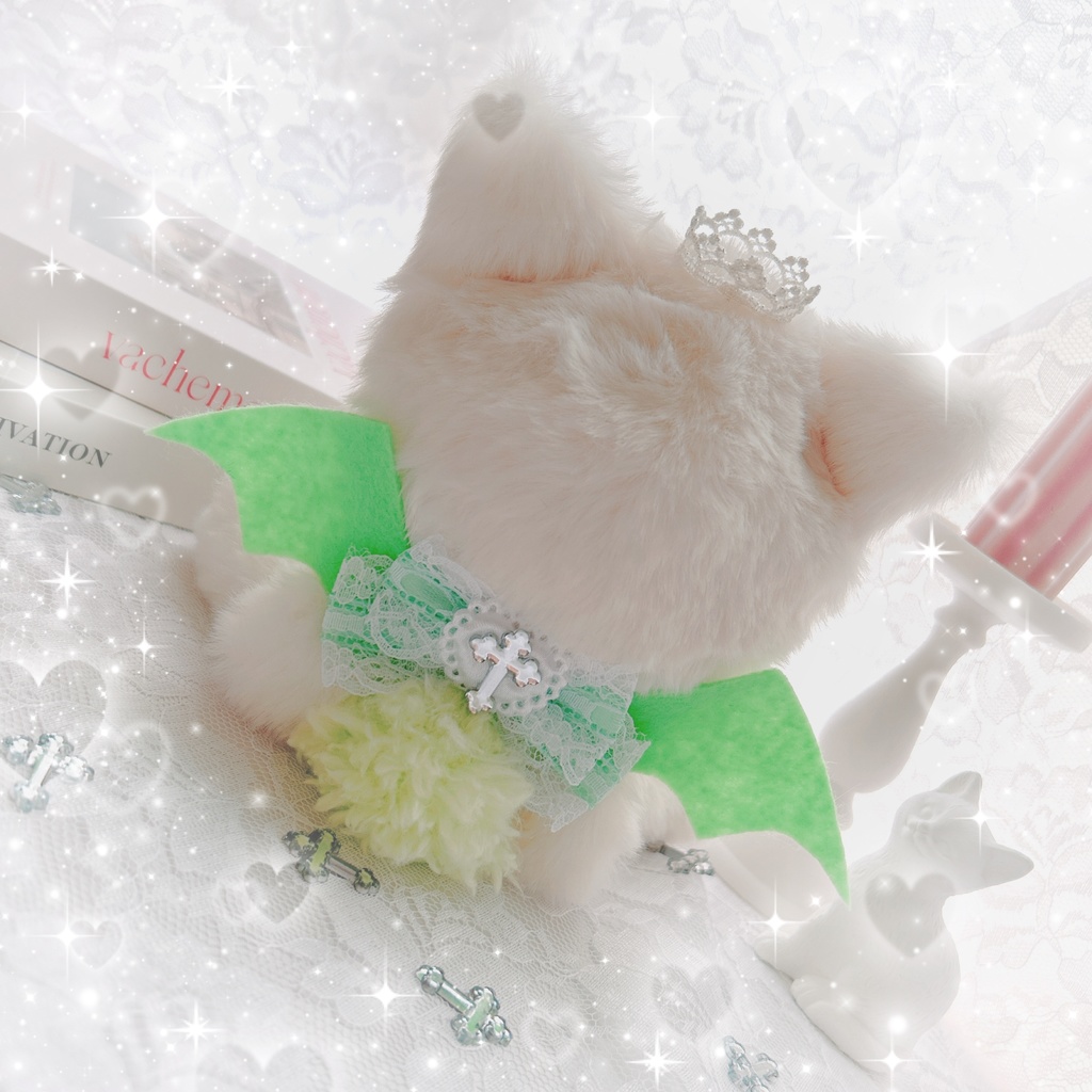 おすわりにゃんこデビルฅ ˆ •͈ ·̫ •͈ ˆฅ ぬい服♡