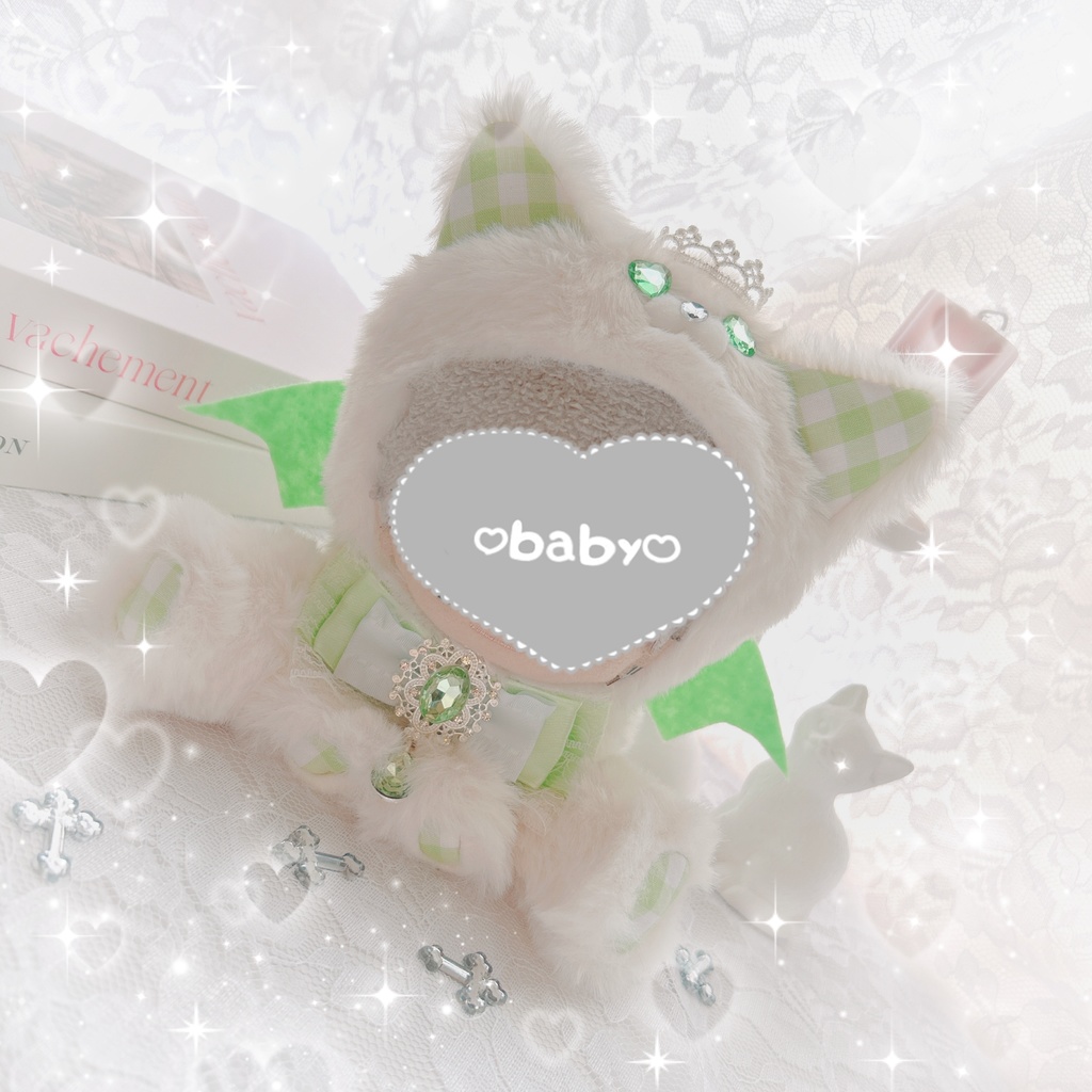 おすわりにゃんこデビルฅ ˆ •͈ ·̫ •͈ ˆฅ ぬい服♡