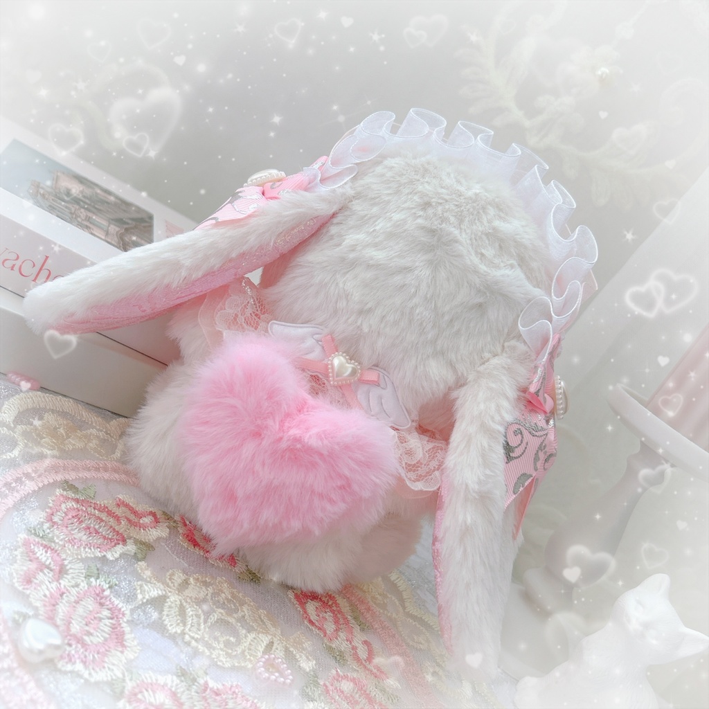 新作♡!! おすわり frill pink rabbit ♡⃛♡⃛