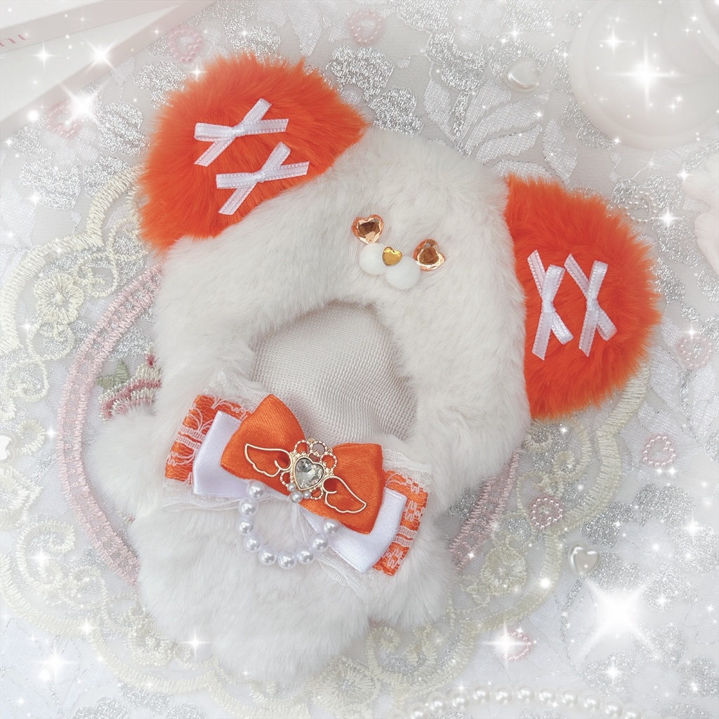 Orange くまたん (՞ ᵒ̴̶̷̤-ᵒ̴̶̷̤՞)🧡  ぬい服 ♡⃛♡⃛