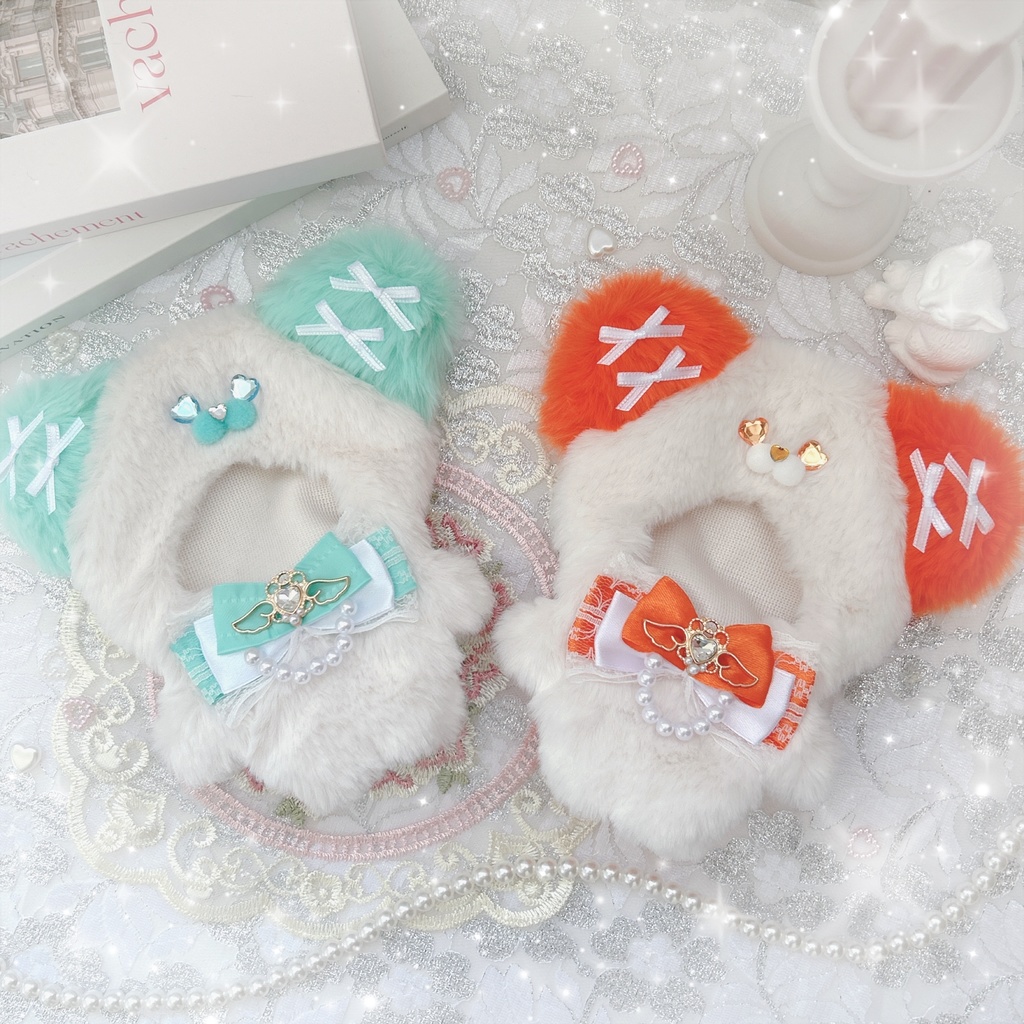 Orange くまたん (՞ ᵒ̴̶̷̤-ᵒ̴̶̷̤՞)🧡 ぬい服 ♡⃛♡⃛