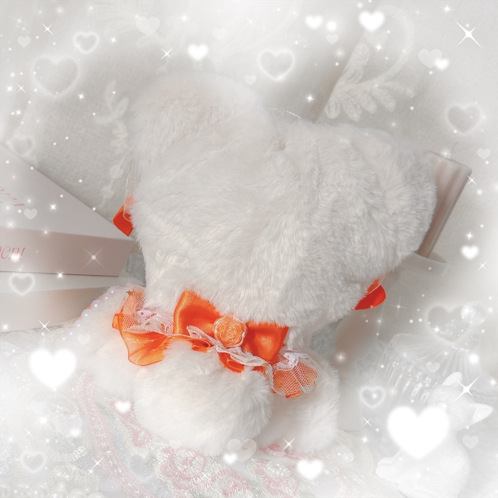 【新作♡!!】 frill Orange cat ˆ •͈ ·̫ •͈ ˆฅ🧡 ぬい服♡