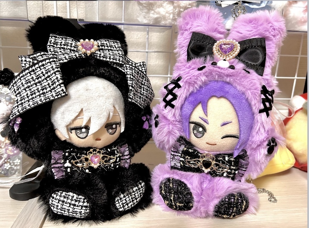 monotone tweed rabbitᕱ⑅ᕱ︎♡♥ ぬい服♡