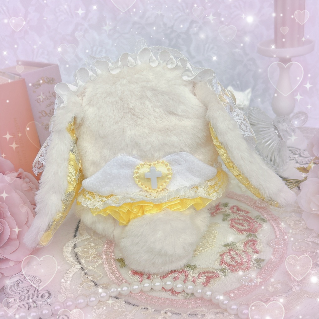 frill lace yellow rabbit 🐰💛 ぬい服♡ - Fu - taro . - BOOTH