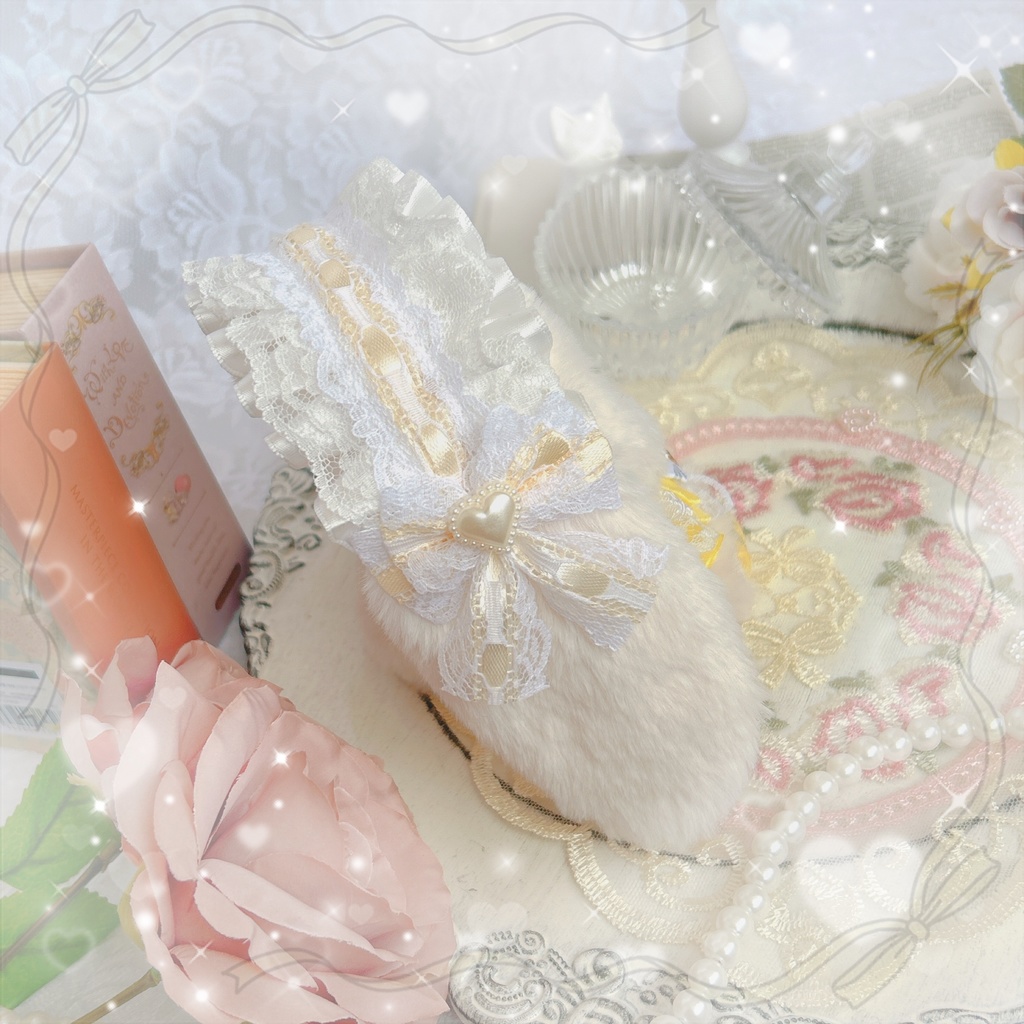 frill lace yellow rabbit 🐰💛 ぬい服♡