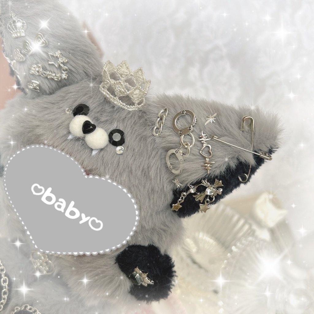 【新作】ハイタッチ ツンデレウルフたん ฅ^˶•̀д•́˶^ฅ💕 ぬい服♡