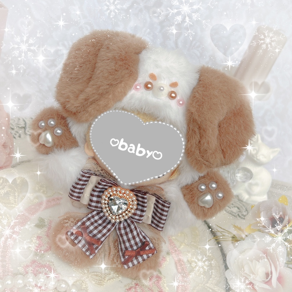 ハイタッチ まろ眉 わんわん(ᐡ•͈ ·̫ •͈ᐡ ) ぬい服♡