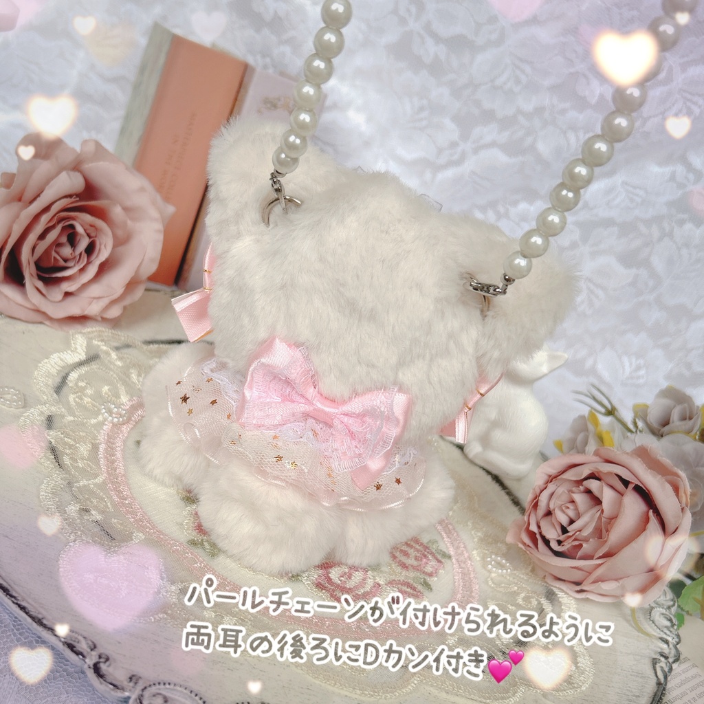 おすわりlovely pink にゃんこฅ^˶•̀д•́˶^ฅ ぬい服♥⟡.⋆