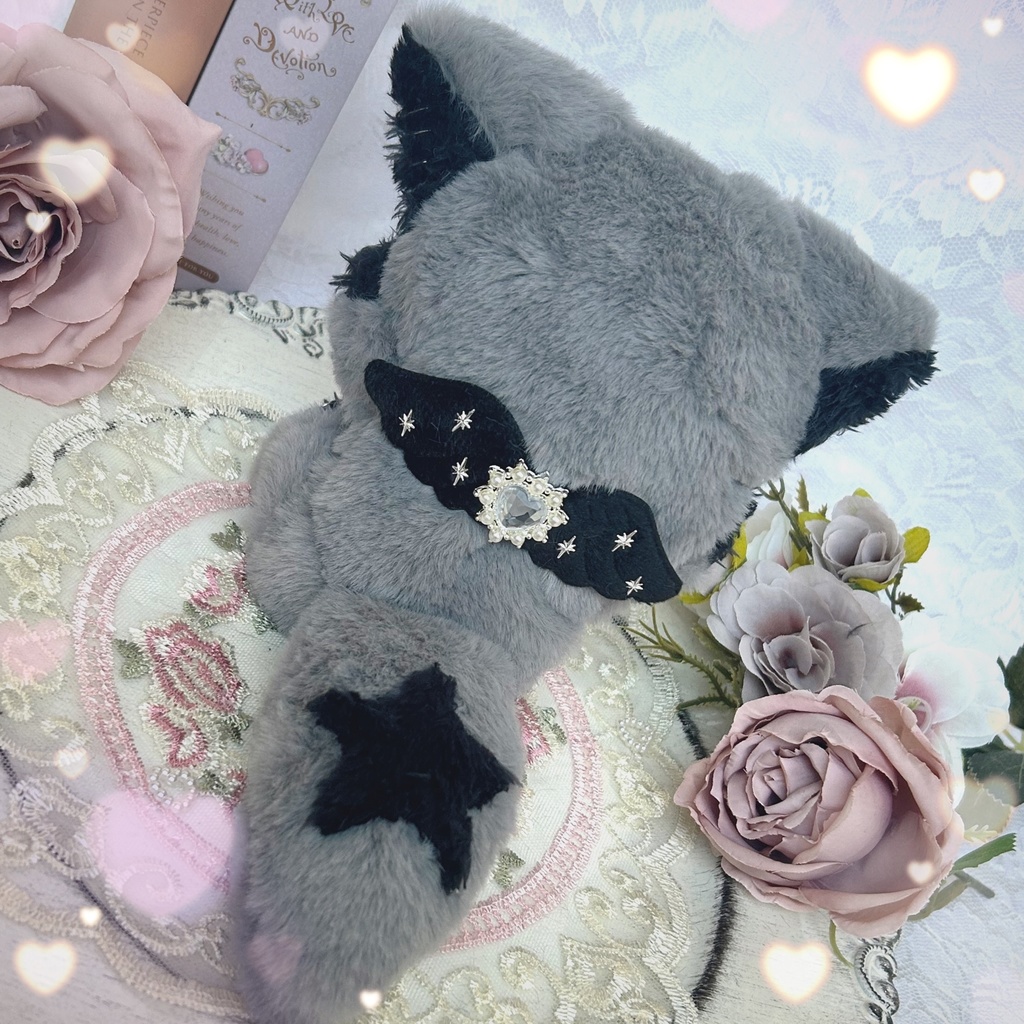 Silver accessory Wolf ฅ^˶•̀д•́˶^ฅ♥⟡.⋆ ぬい服𖤐 ̖́-