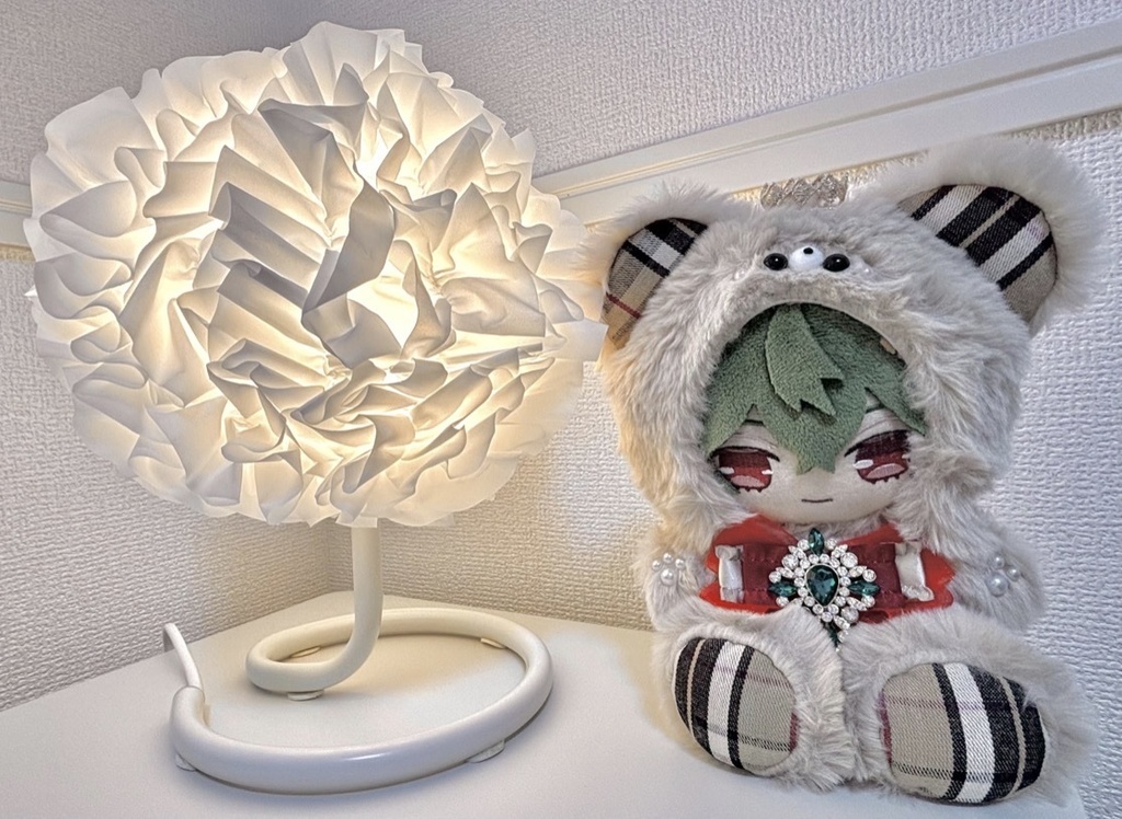 おすわりチェックくま🧸 ぬい服𖤐⸝⸝⸝⋆