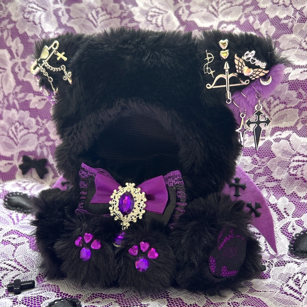 Black Moon Wolf ฅ^˶•̀д•́˶^ฅ ぬい服☾* :゚