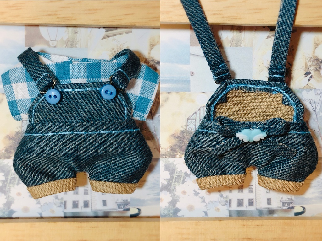 ケツが光るサロペット