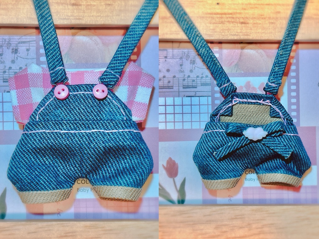 ケツが光るサロペット