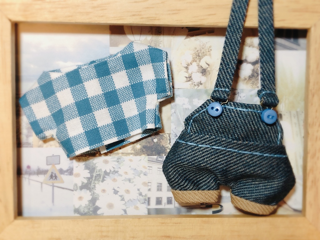 ケツが光るサロペット