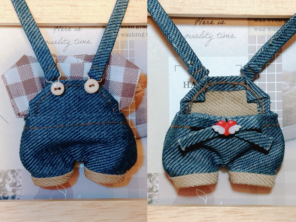 ケツが光るサロペット