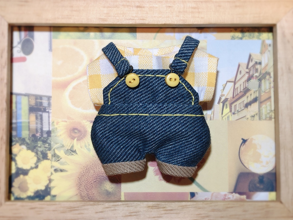 ケツが光るサロペット