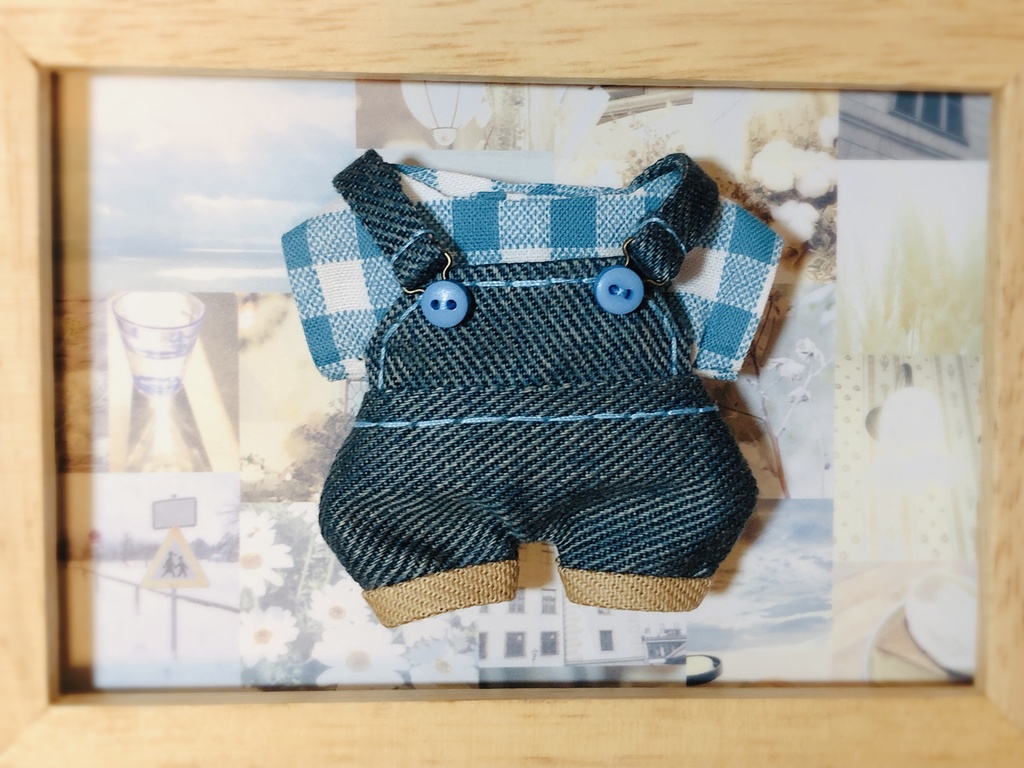 ケツが光るサロペット